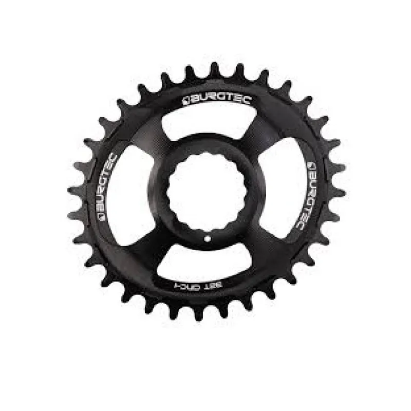 Cumpără online Pinion față pentru bicicleta BURGTEC Oval Cinch Thick Thin Chainring ­Burgtec Black ­32T